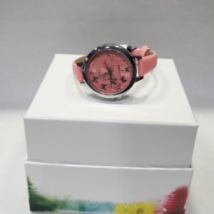 Reloj rosa mariposas